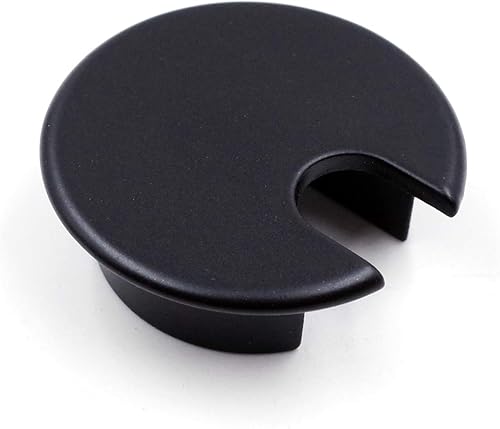 Miniatura 16 de Jetland Ojal de escritorio para organizador de cables, plata mate, se adapta a agujeros de 2 pulgadas, GMS53, paquete de 5 Plateado