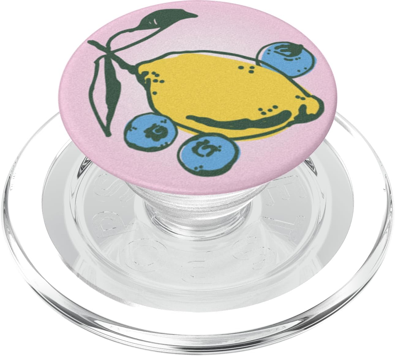 PopSockets Phone Grip, Fruit Design - Zesty and Blue PopSockets PopWallet for MagSafe