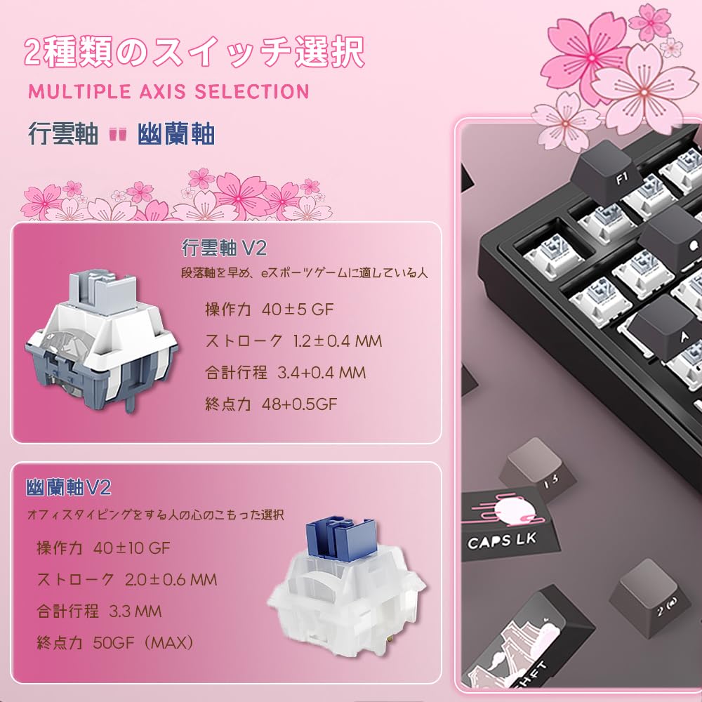 Amazon | BATKNIGHT BK75 メカニカルキーボード ワイヤレス