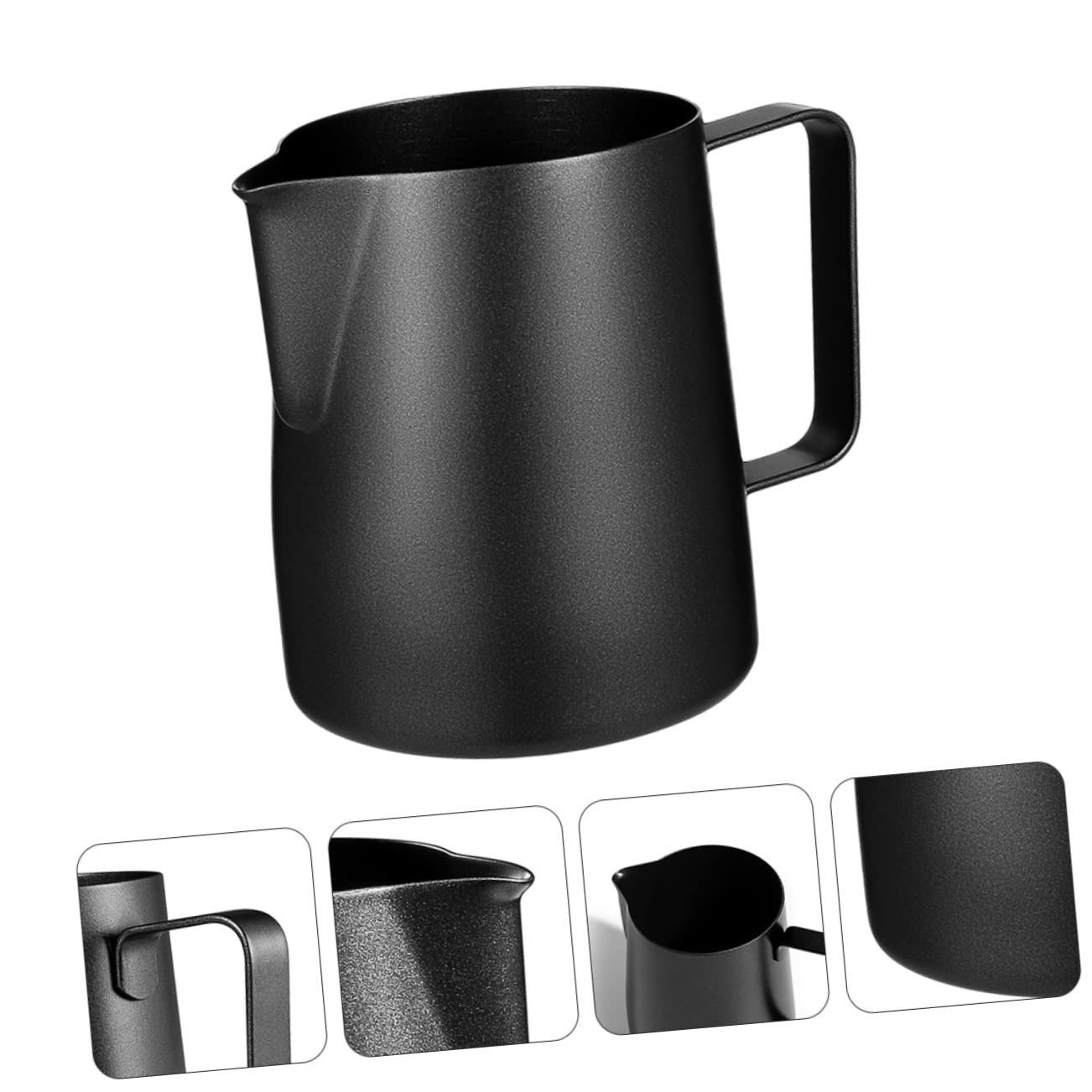 2 Pezzi Brocca per Latte Art 600ml in Acciaio Inossidabile