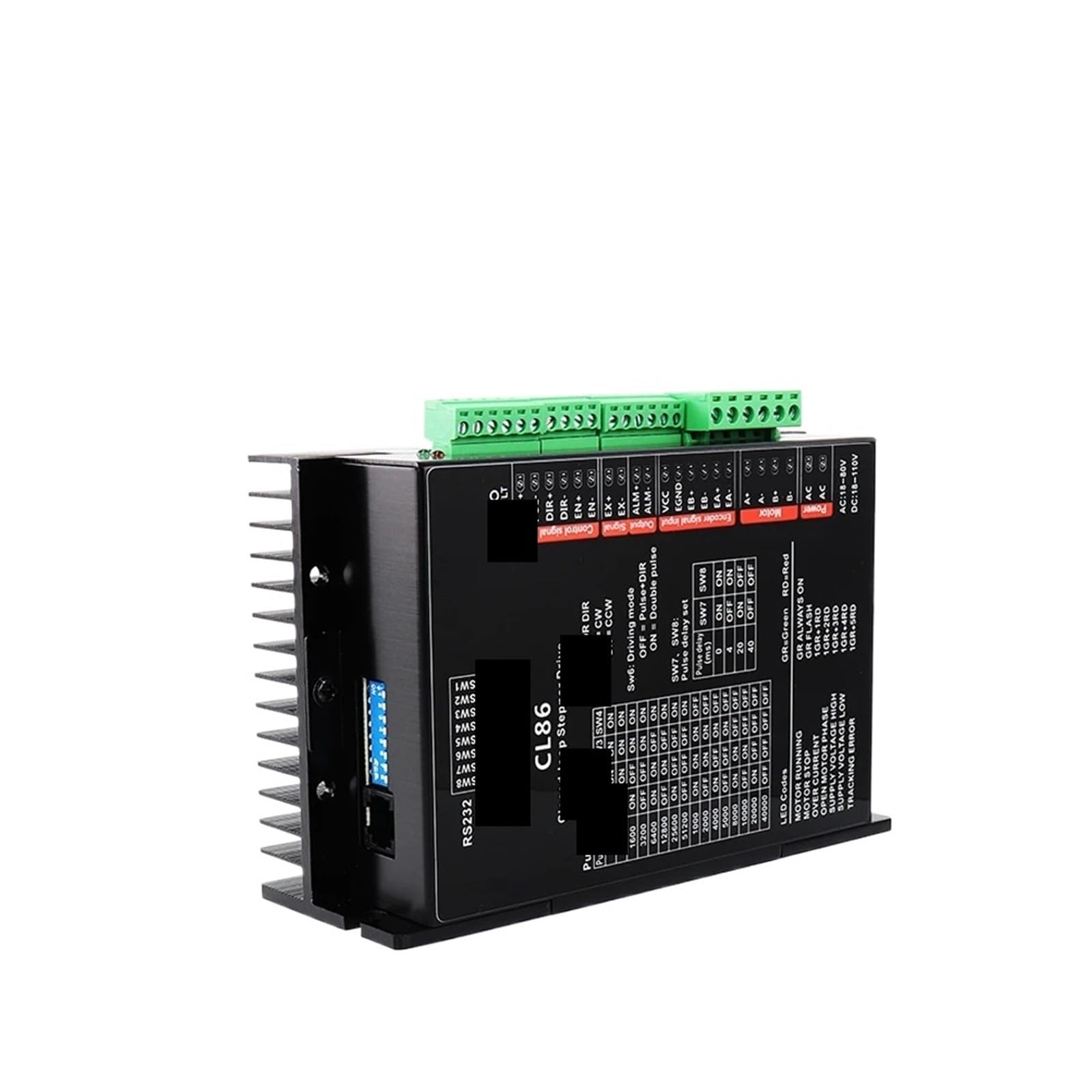 2RD58I8PM Servo Motor CL86 Controller Driver 18-110VDC Stepper Closed Loop