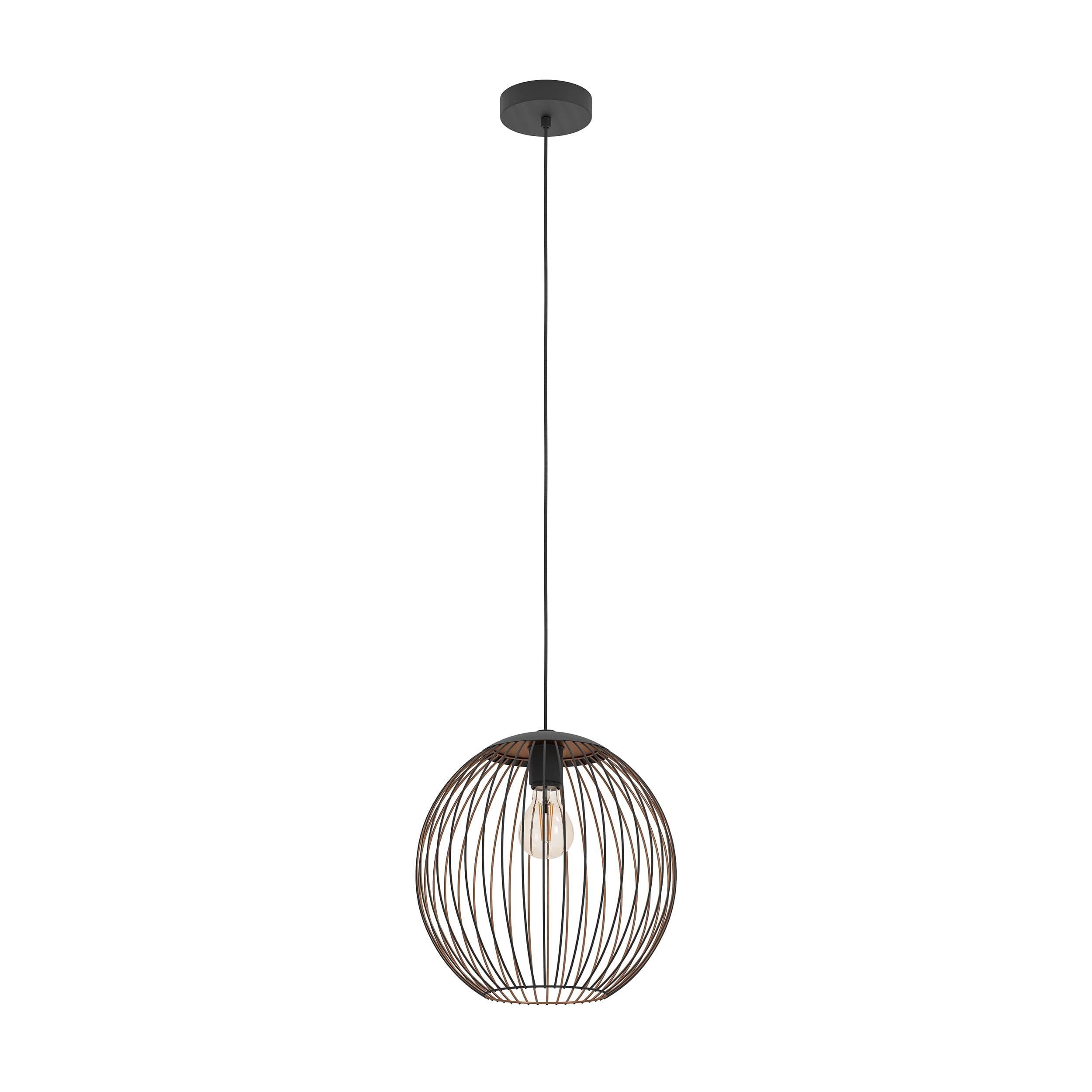 Eglo - Almanzora - Pendant Light - Black - Steel/Copper - 32cm