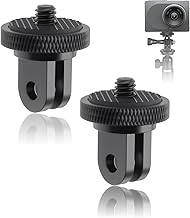 1/4" Aluminum Adapters Compatible with GoPro Cameras for Insta360, Sony, Sjcam, Xiaomi and Other Sports Cameras (2 Pack)