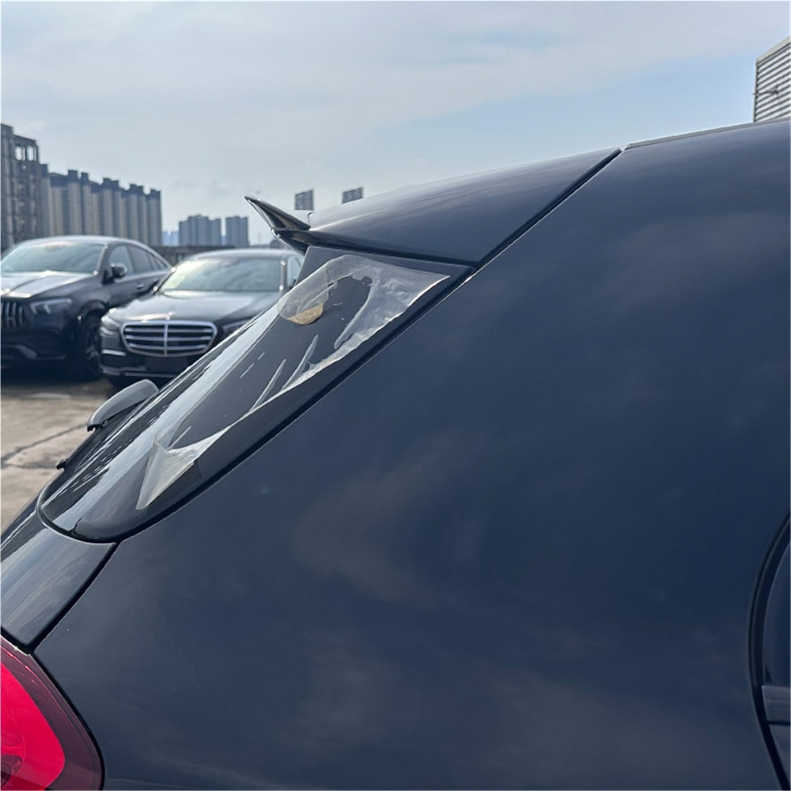 Karoseria Spoiler Pasuje do Mercedesa Klasy A AMG W177 A180 A200 A220 A35 2018-2023 Hatchback Tylny dach Spoiler bagażnika Tylne skrzydła Car Spoiler(Carbon Look)