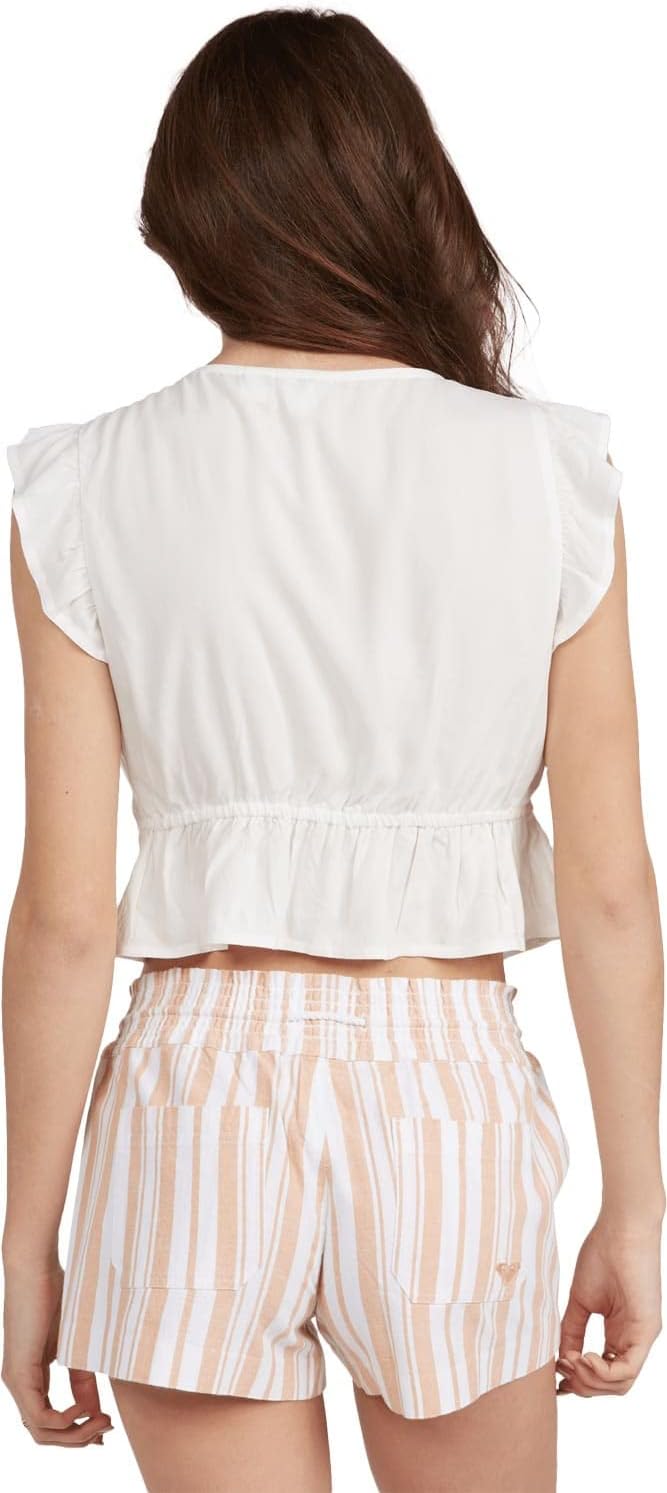 Roxy Women's Ocean Side Short Yd Toast Paradise Strip L