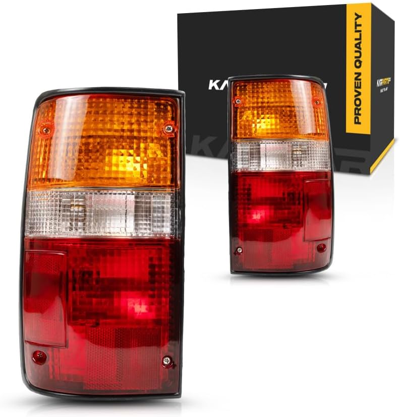 For Toyota Pickup 2/4WD 1989-1995 Tail Light Assembly Pair Driver and Passenger Side | TO2800105 | TO2801105 | 81560-89166
