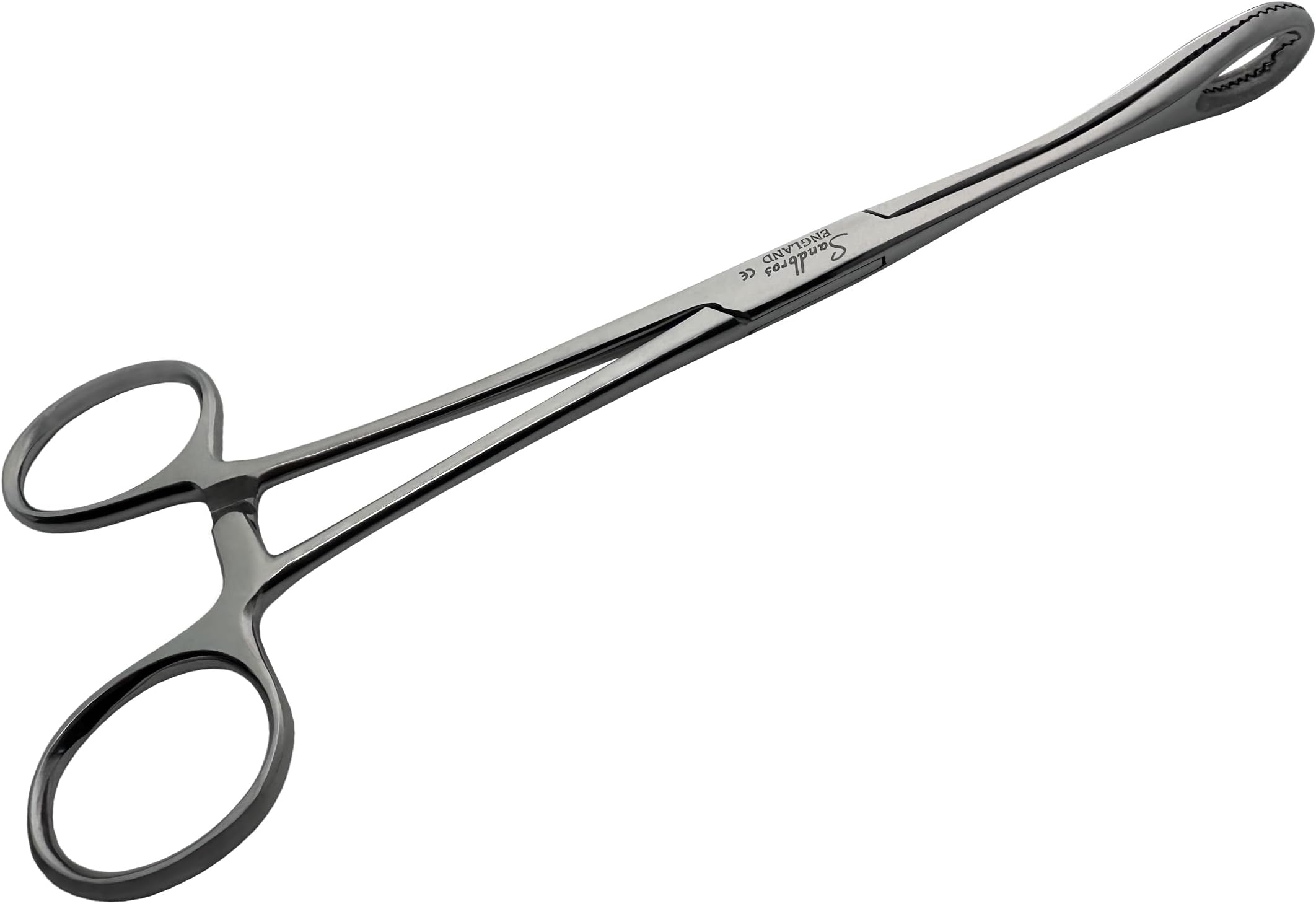 New 7" Sponge Forceps Standard Self-Locking Body Jewelry Piercing Tool Sandbros