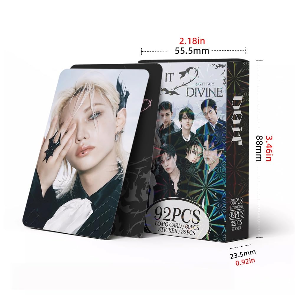 Stray Kids Photocards 60 Cartes SKZ Lomo 32 Autocollants