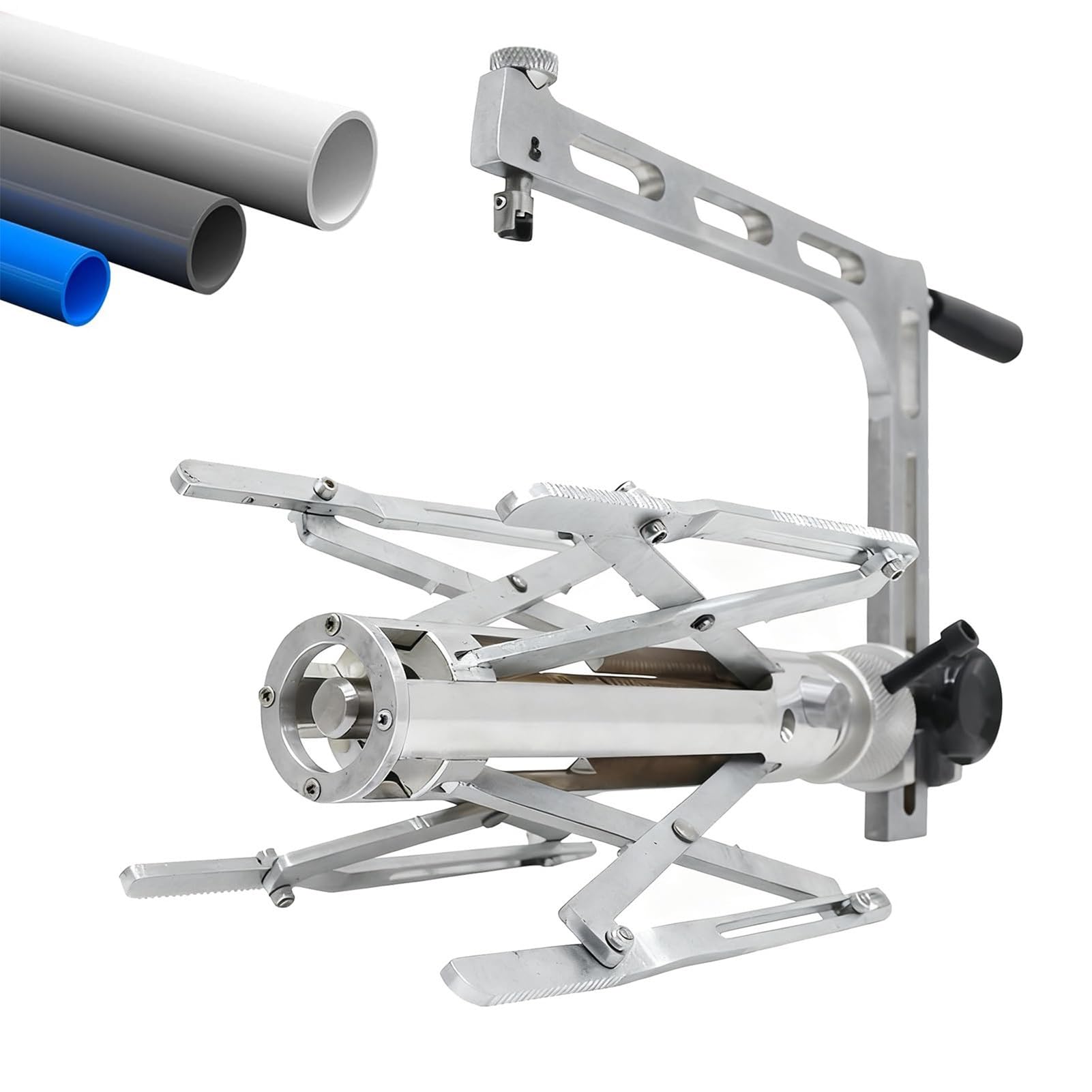 Raschiatore rotatorio manuale per tubi in PE per rimozione esterna di raschiatura e ossidazione dello strato, gamma 75-200mm/160-400mm