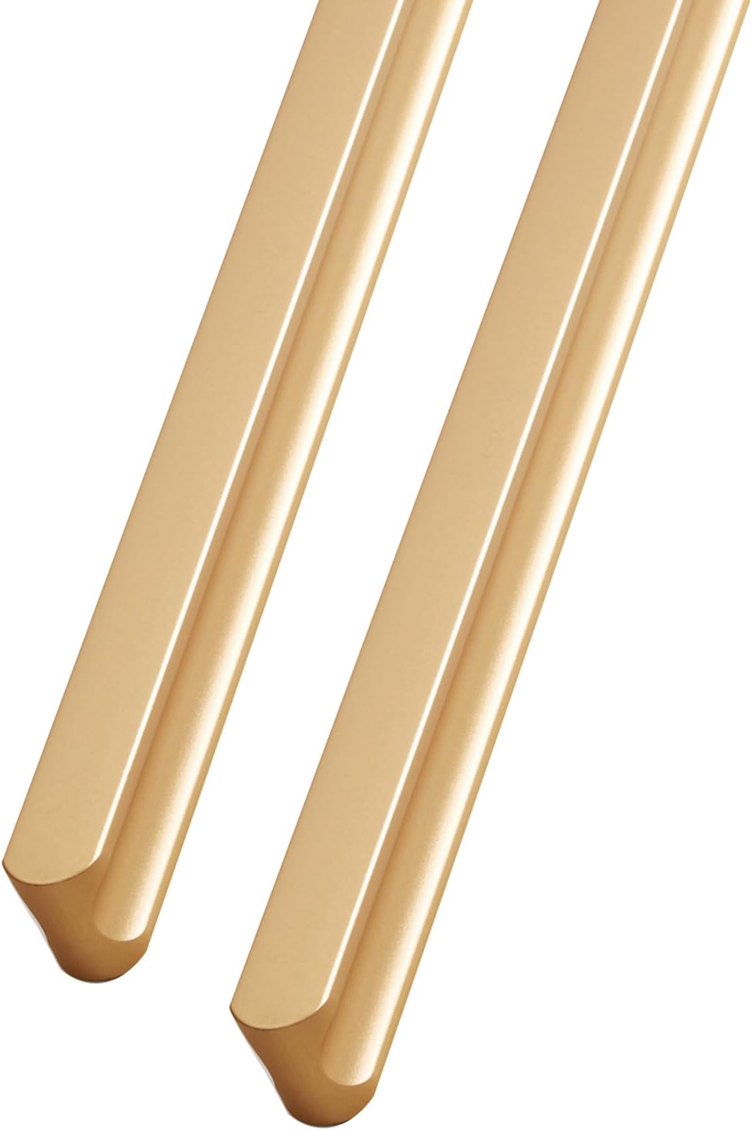 Cabinet Handles, 2 Pack Concealed Kitchen Cupboard Handles Hardware Hidden Aluminum Drawer Cabinet Pulls Furniture Recessed Alloy Finger Edge Pull Invisible Door Knob for Wardrobe Bedroom(Gold,150mm)