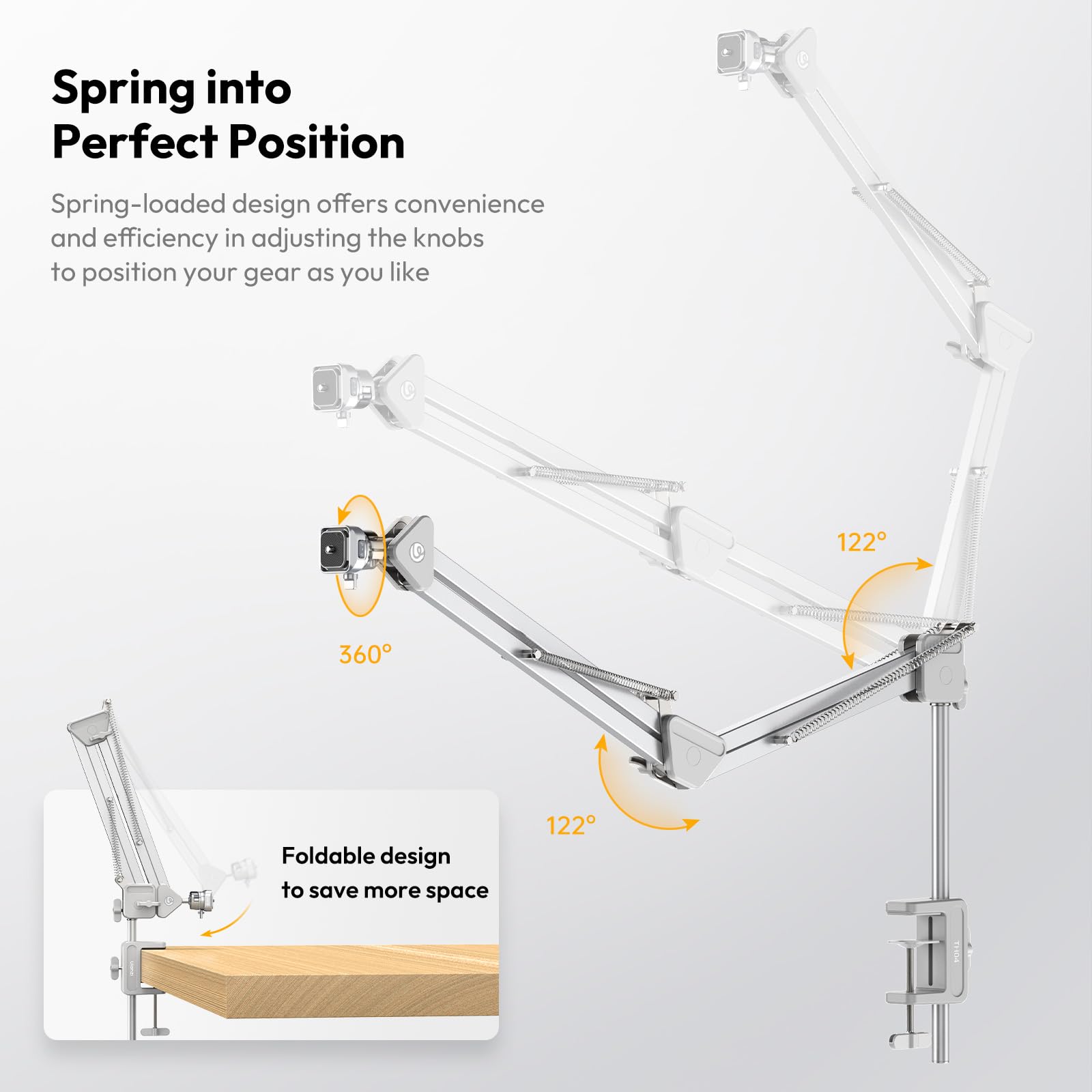 Amazon.com : ULANZI TH04 Overhead Camera Mount with Magic Arm and
