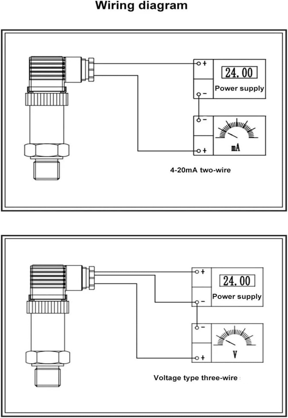 Flat Film Pressure Transmitter Flat Film Pressure Sensor Diaphragm Flange(0-5v,0-50kpa)