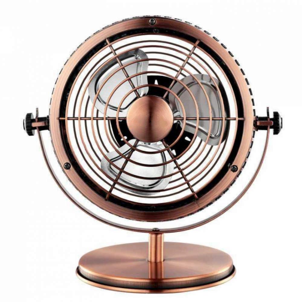 JETFAN レトロ　ビンテージ調　卓上扇風機 USB卓上扇風機】レトロ USB ファン スチール製の通販 by