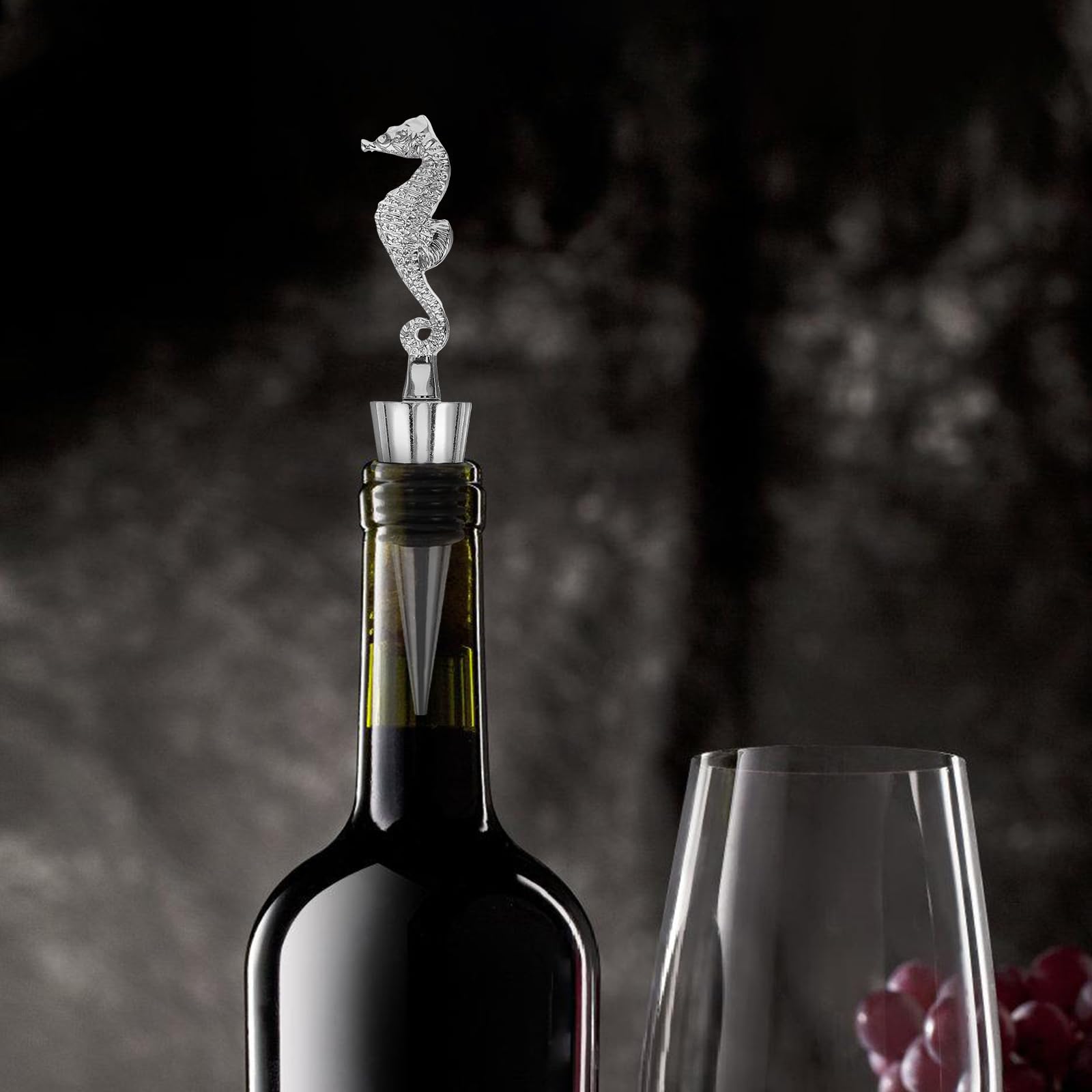 Zerodeko Wine Bottle Stoppers, Hippocampus Wine Stoppers - Image 4
