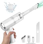 Auloea Mini Car Vacuum Cleaner(4500 pa) Portable Cordless Rechargeable,Tiny Handheld Vacuum, Computer Hand Vacuum for Keyboard and Laptop, Mini Hand Held Vac for Car and Home /V01/White