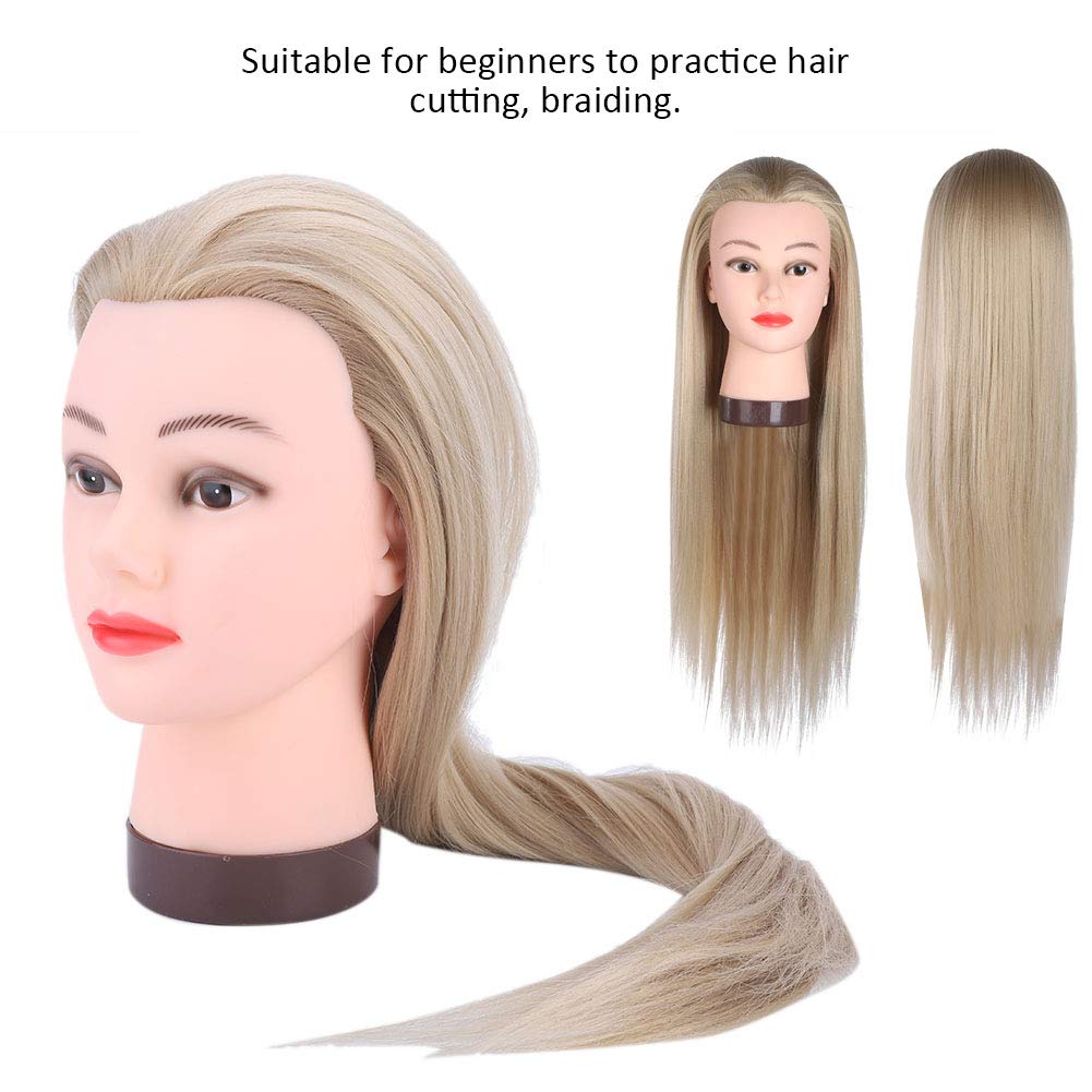 Bewinner Long Hair Mannequin Head For Styling Practice | 75cm Training Dummy For Cutting Braiding Beginners Professionals