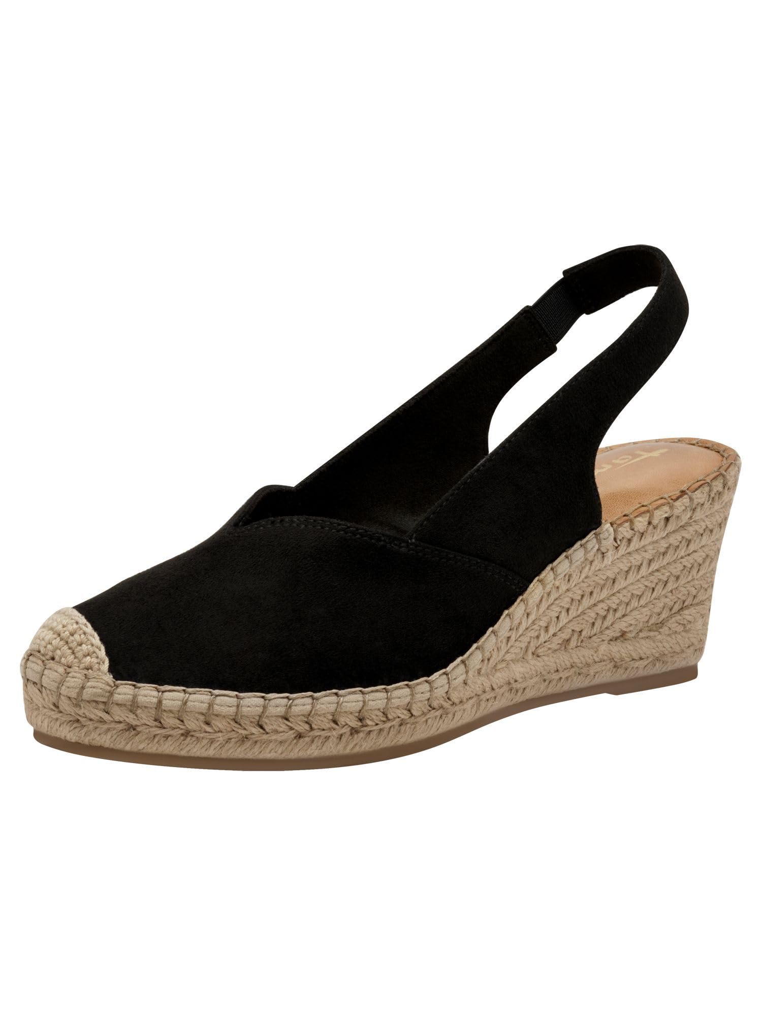 Tamaris Sling Women's Comfortable, Black, 6.5 UK
