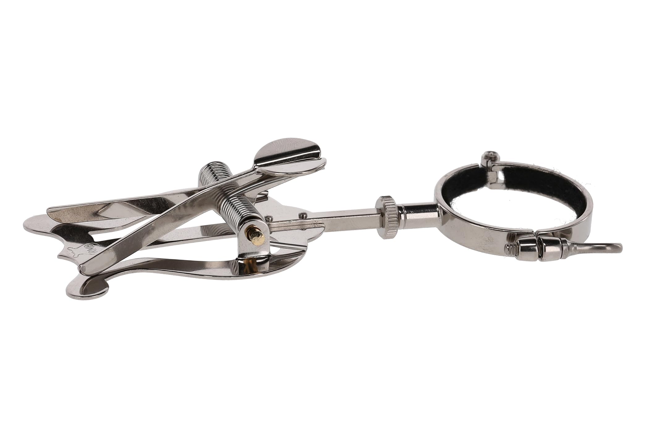 GEWA Porta spartiti da marcia Bb-Clarinetto - Nichelato - Piccola Lira - 2 Pulsanti - Diametro anello 33 mm