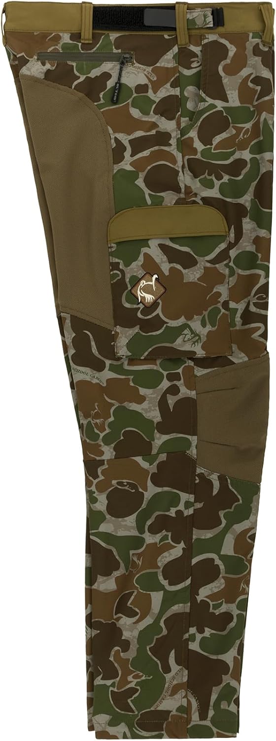Drake Men's Tech Stretch Turkey Breathable Lightweight Moisture-Wicking Adjustable Waist Camouflage Waterfowl Hunting Pants