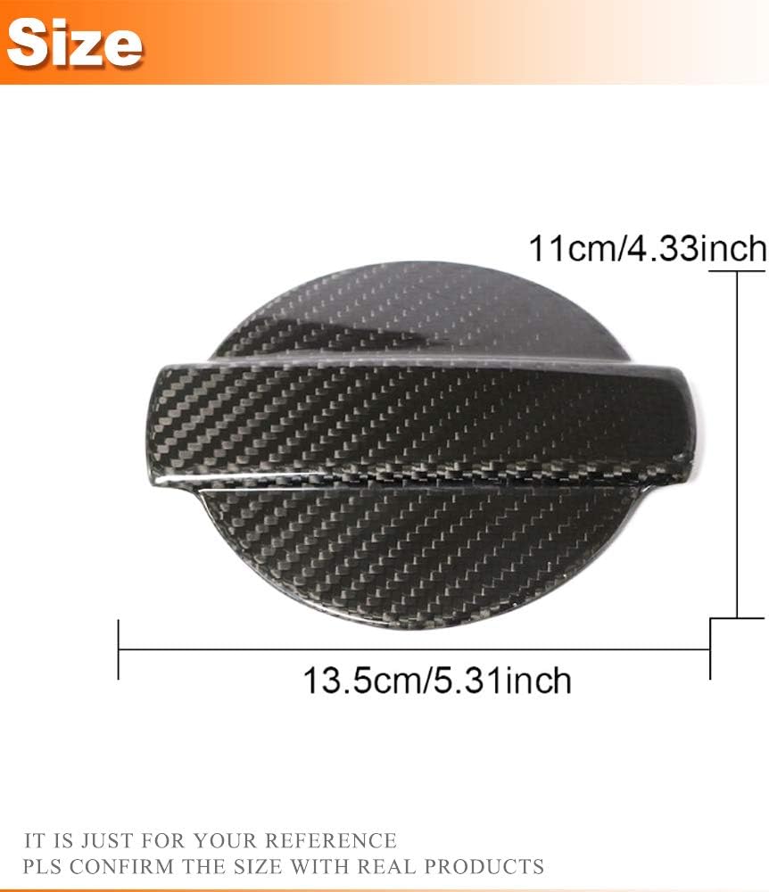 Carbon Fiber Filler Door Tank Gas Cap Lid Cover Fits for Audi TT TTS TTRS Coupe 2 Door 2015-2018 Engine Oil Tank Filler Water Tank Lid Cap Cover
