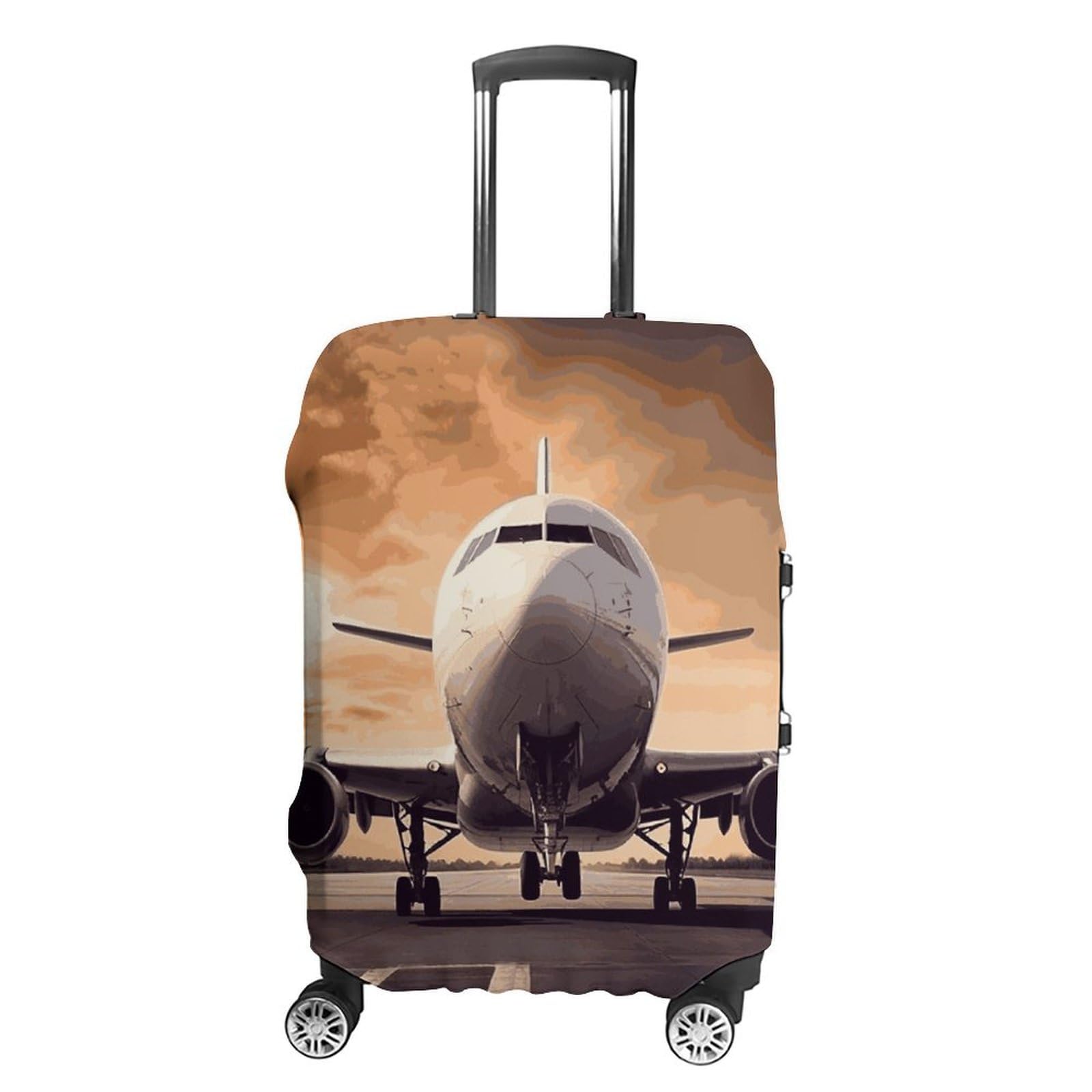 Copertura per bagagli per aereo, semplice e generosa, copertura antipolvere lavabile, resistente ai graffi, per valigie da 48-81 cm, Stile:, XL, Custodia per bagagli