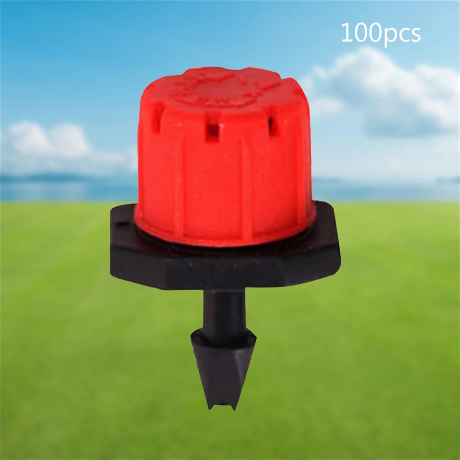 Emettitori di irrigazione a goccia 400 pz irrigazione regolabile gocciolatori irrigatori 1/4 '' emettitore gocciolatore gocciolatore micro ugello rotante per sistema di irrigazione a goccia