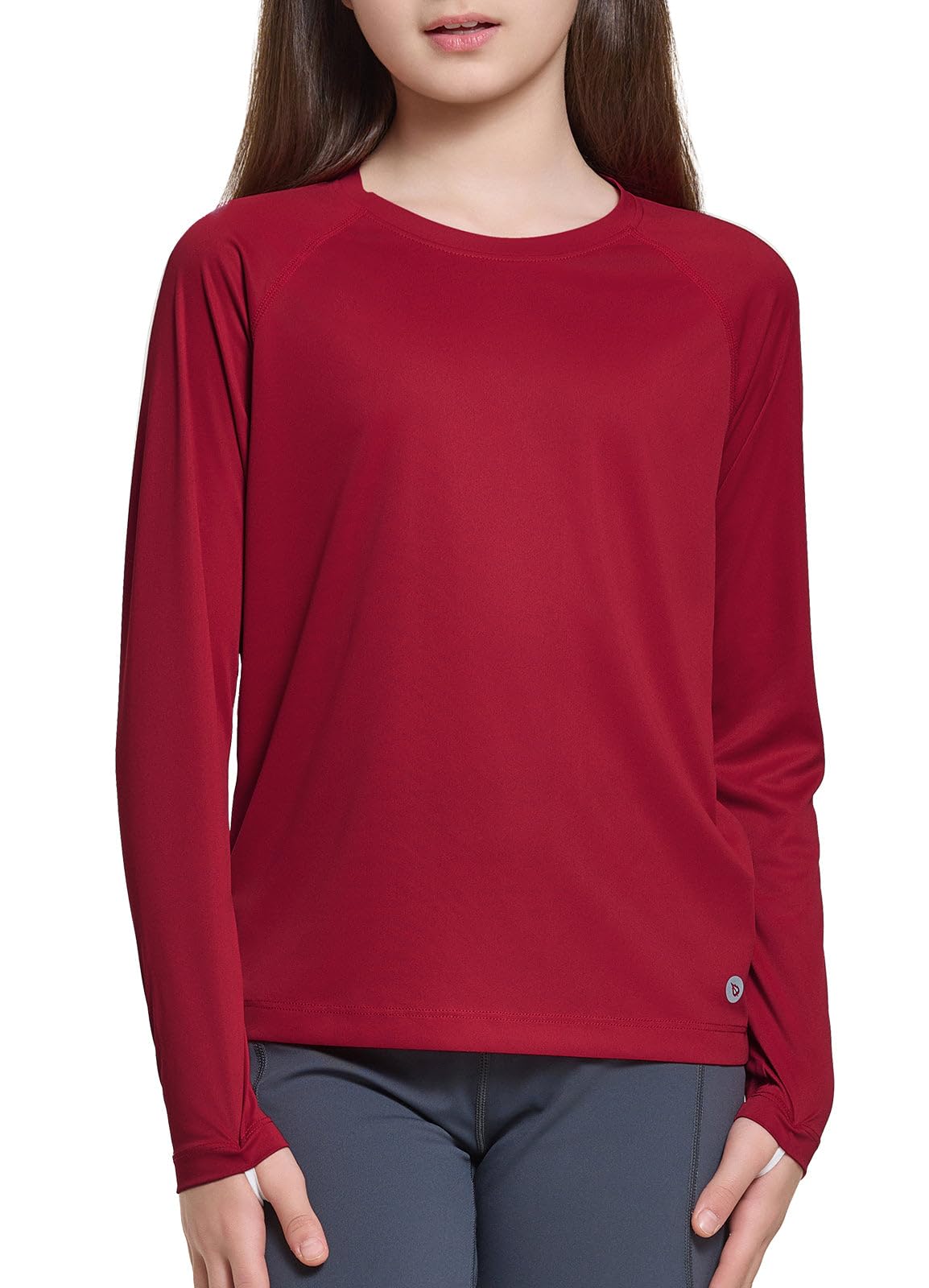 BALEAF Chemise Rushguard pour fille - Protection UV - Haut à manches longues - Séchage rapide - Léger - UPF 50+