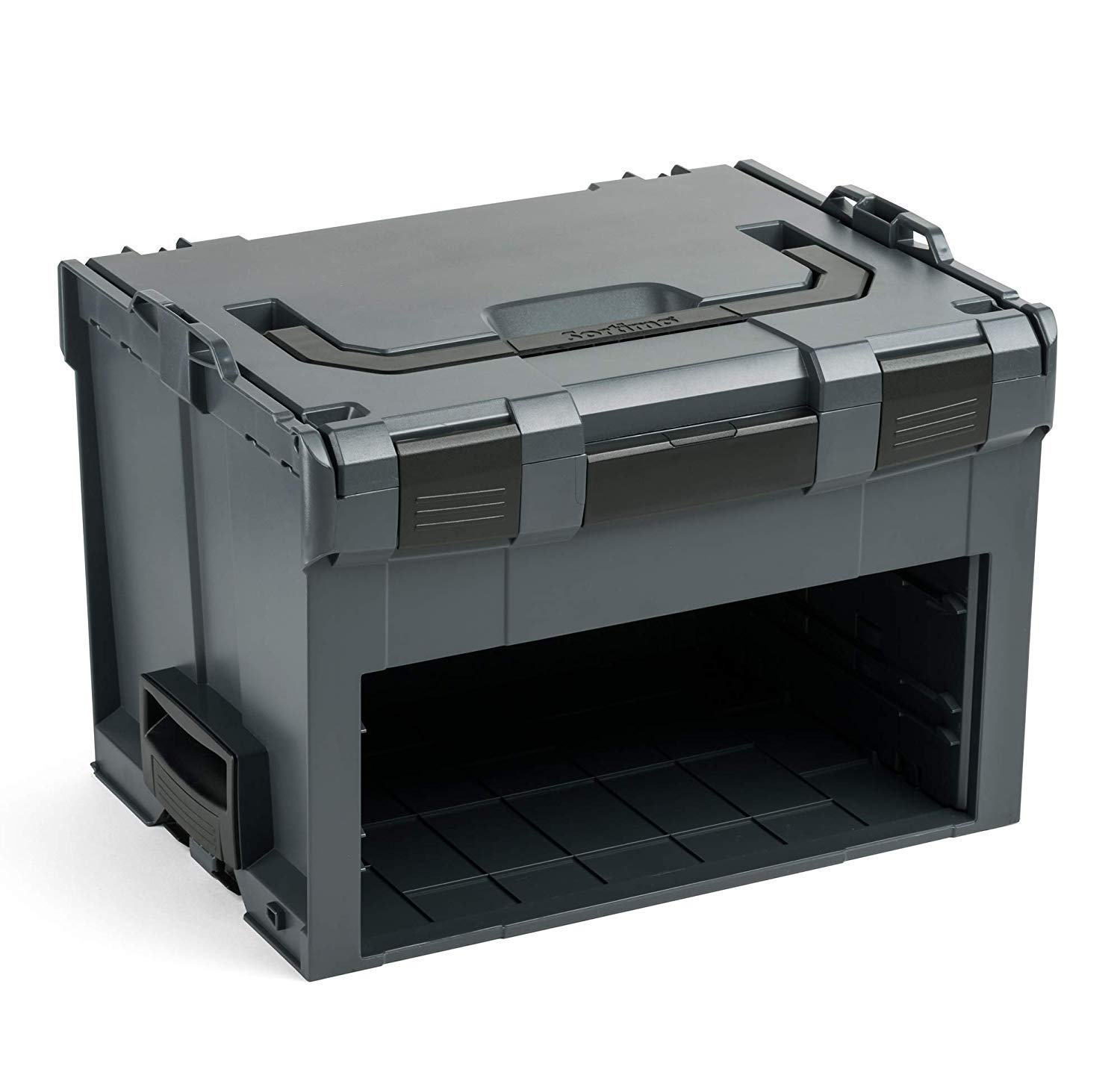 Coffret de rangement outils L-BOXX LSBoxx 306 anthracite | avec iBoxx 72 noire et tiroir LS 72 noir, système de rangement empilabl