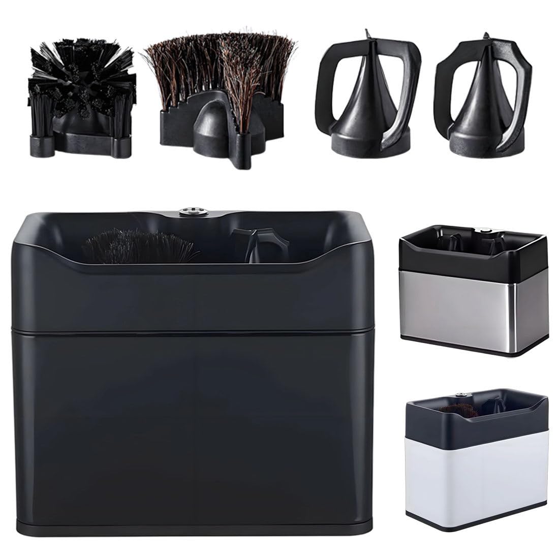 Pulitore Elettrico per Portafiltro Salvaspazio Black