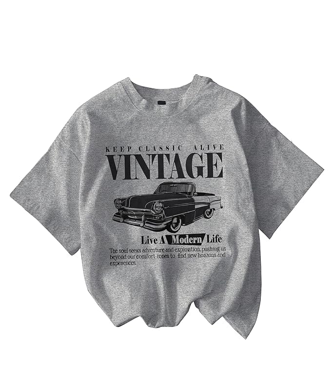 Cotton Blend Oversized Fit Half Sleeve Printed Round Neck T-Shirt for Women | Valentine's Day Wear