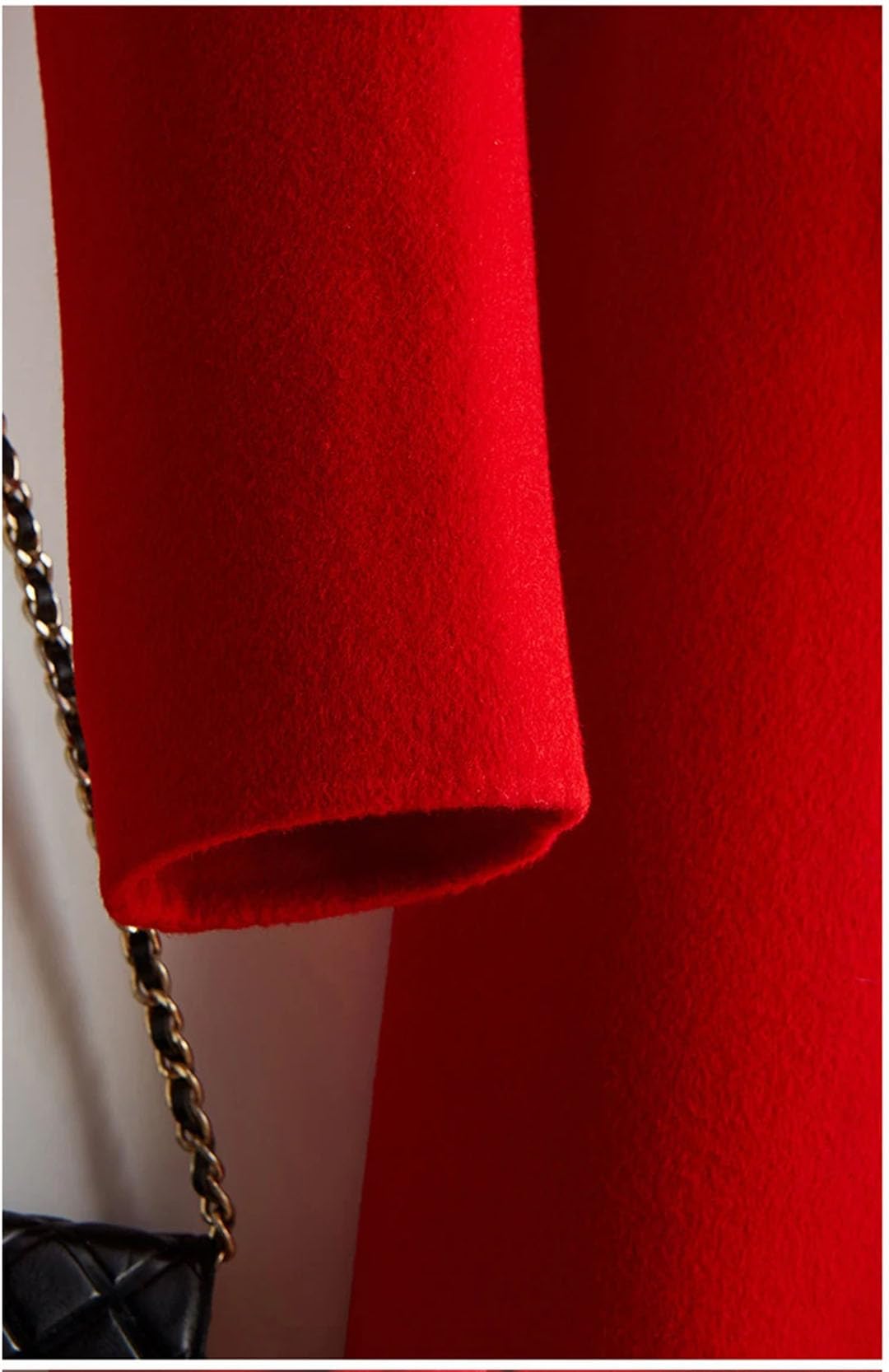 Abrigos de lana para mujer con cinturón, de manga larga, frente abierto, elegante, para mujer