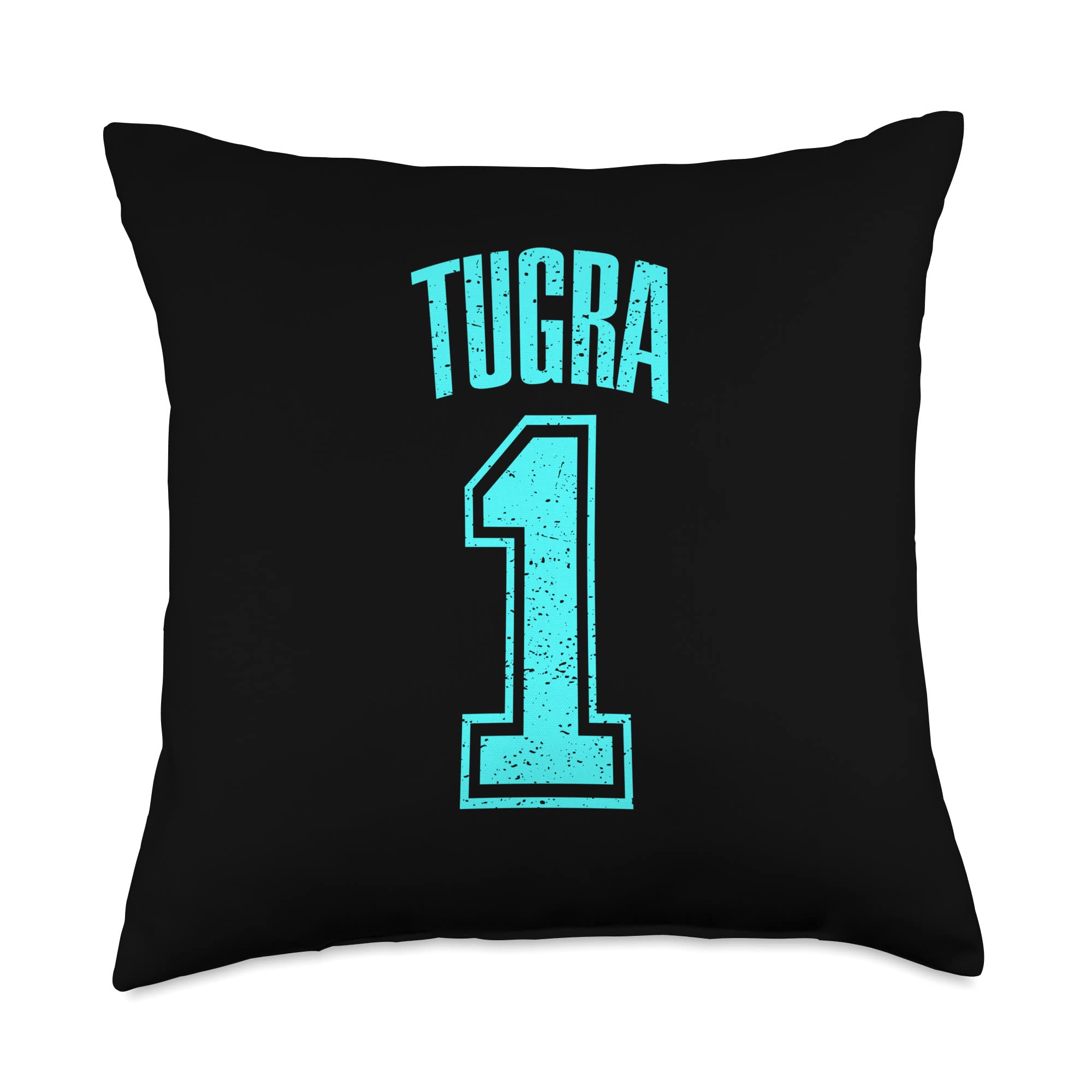 Tugra Supporter Number 1 Greatest Fan Throw Pillow, 18x18, Multicolor