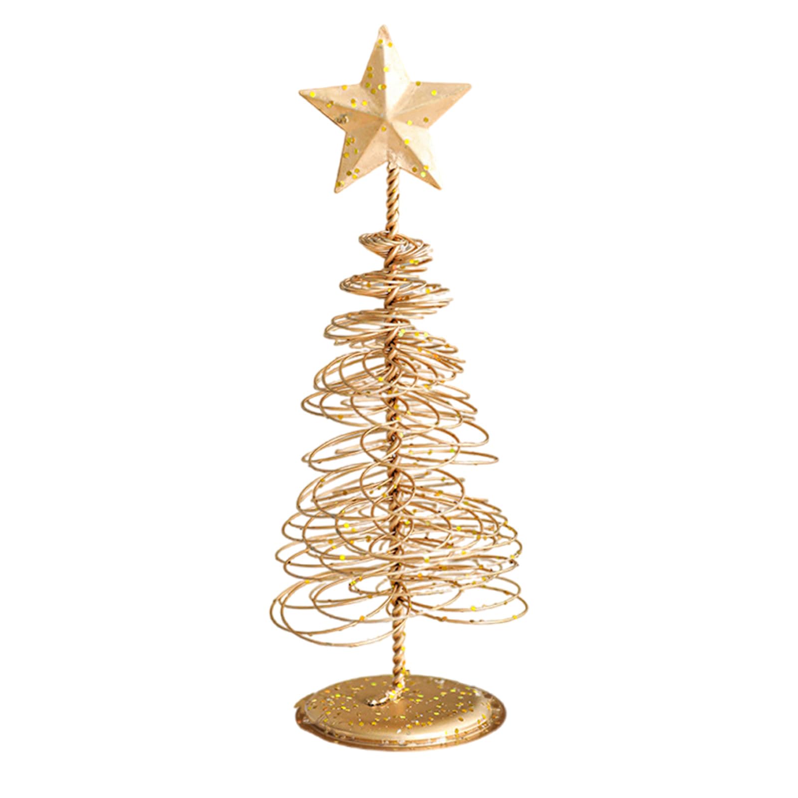 Christmas Tree Decorations Party Supplies Five-Pointed Star Christmas Tree Ornament for Tabletop Farmhouse Decoration Chrismas Trees Desktop Ornaments
