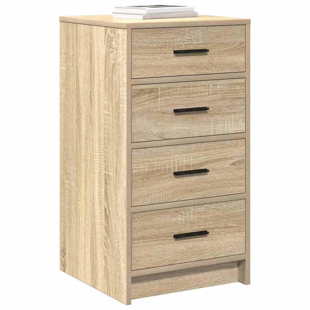 Buffet en chêne Sonoma 40 x 41 x 75 cm avec tiroirs de rangement