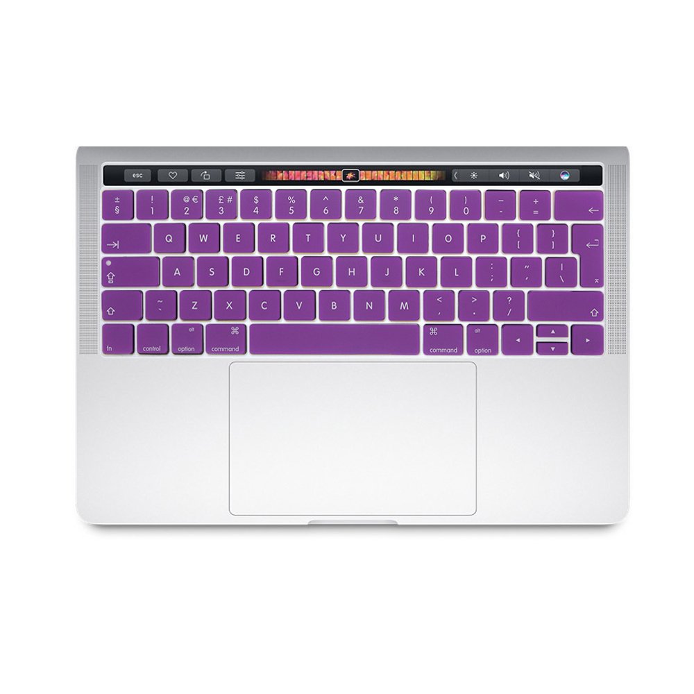 Se7enline Compatible with Macbook Keyboard Cover Skin for Mac Neo & Air 13/15 & Pro 14/16 inch (M5 M4 M3 M2 M1 A18 Pro) 2026/2025/2024/2023/2022/2021 Silicone Waterproof Dustproof EU Layout,Black — view 84