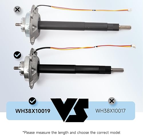 Miniatura 6 de WH38X10019 Eje de arandela y cambiador de modo compatible con GE Hotpoint, eje y pieza de repuesto de montaje de tubo 175D6812G001 PS3652839