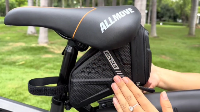 Amazon.com: EVA hard shell waterproof bike saddle bag Seat bag