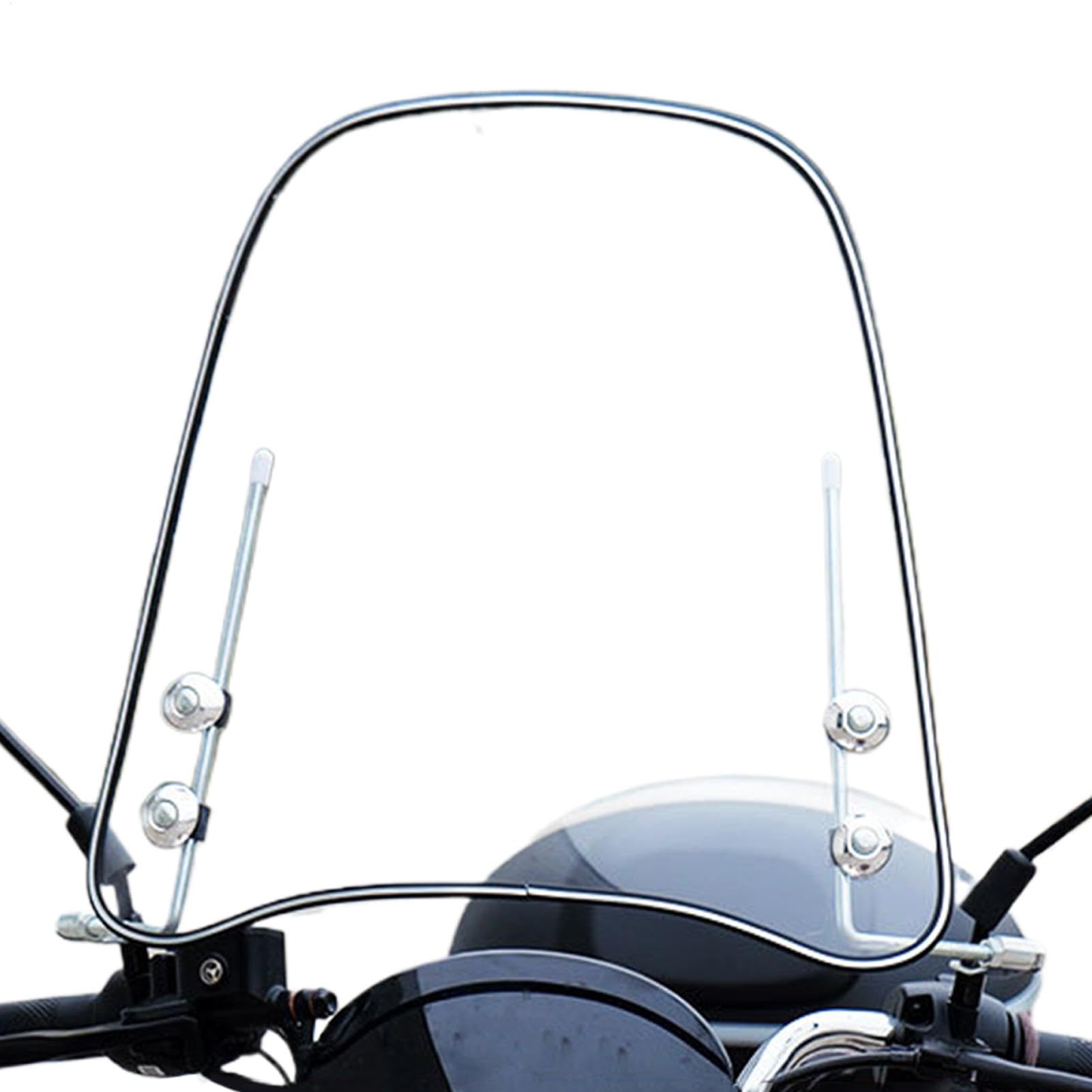 Deflector De Viento para Moto Reemplazo de Parabrisas Flexible Impermeable | Parabrisas Para Moto Recambio Parabrisas Flexible Grande Totalmente Compatible Mayoría Motocicletas Motocicletas Todote