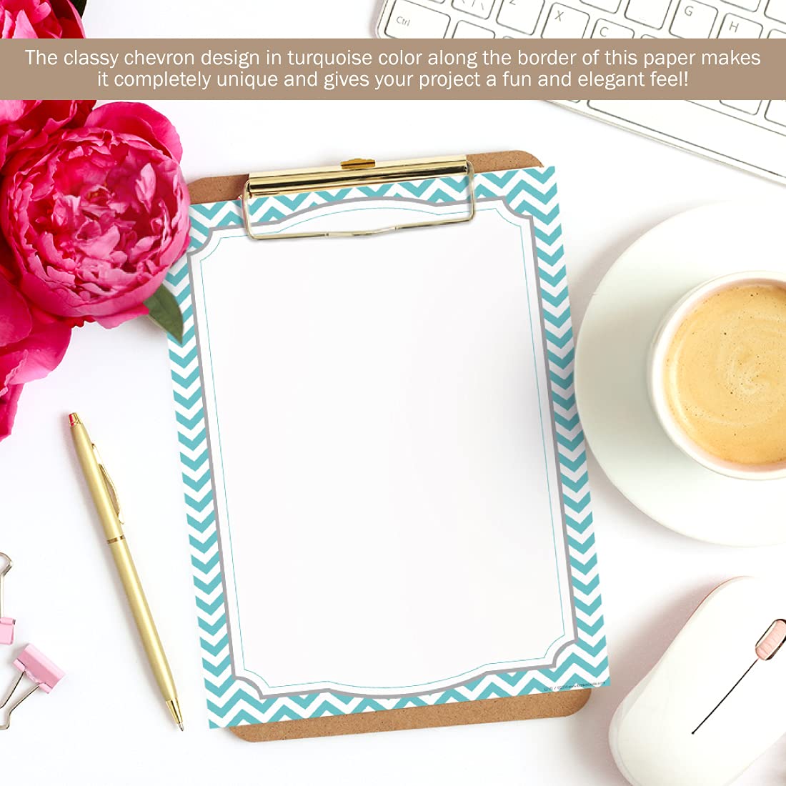 Barker Creek Designer Computer Paper Set, In The Groove Set, 8.5” x 11