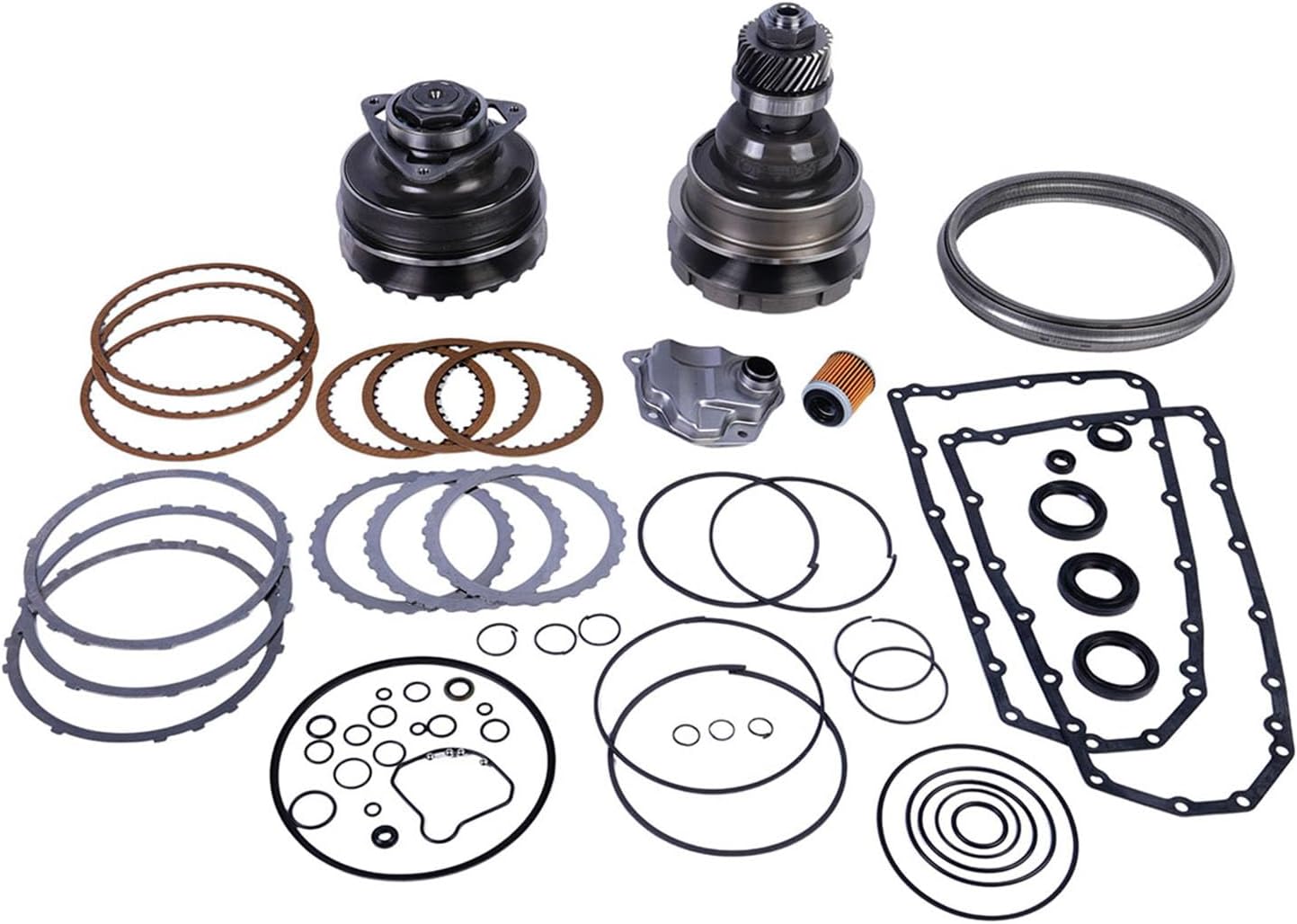 Kessocco 1set JF011E RE0F10A Transmission Rebuild Kit 30T Pulley Set & Chain Belt Replacement for Altima Maxima Murano Quest 2003-UP, Caliber 2007-2012