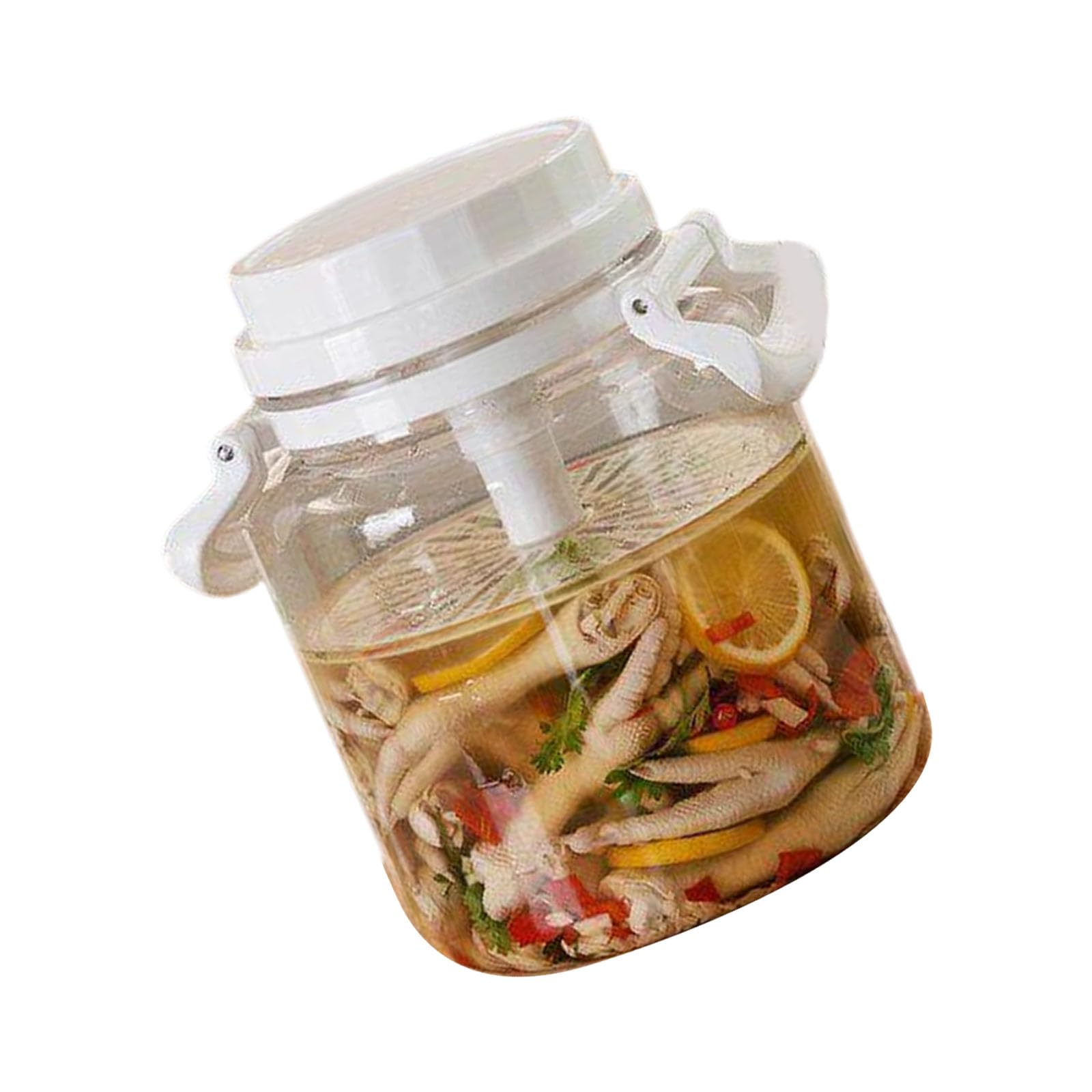 Whoasyst Spacious Food Preservation Jar Ideal for Making Pickled Vegetables Storing Spices and Organizing Items Thickened Pickling Container