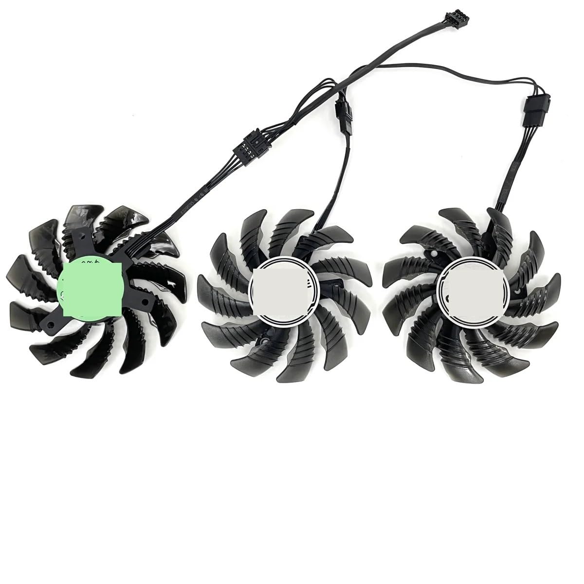 T128010SU PLD08010S12HH RX 6500 XT 6600 Lüfter Für Gigabyte RTX 3060 Ti 3070 für Gaming OC Video Karte Fan(Black 3-Fan T12)
