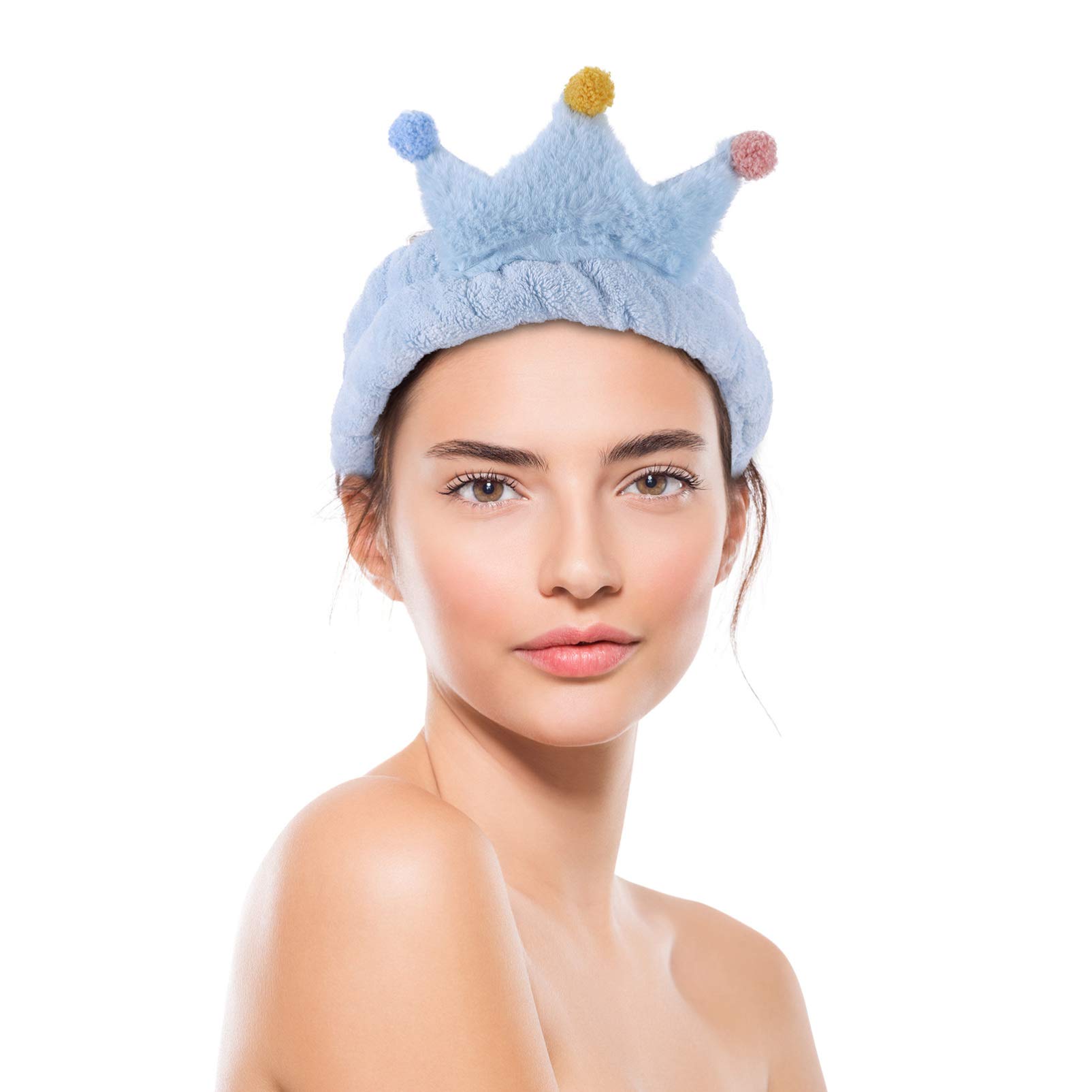 FOMIYES 9piezas Diademas De Coral Fleece Para Mujer Bandas Elásticas Para Maquillaje y Spa Accesorios Para Lavado Facial y Ducha Diseño Chic y Cómodo