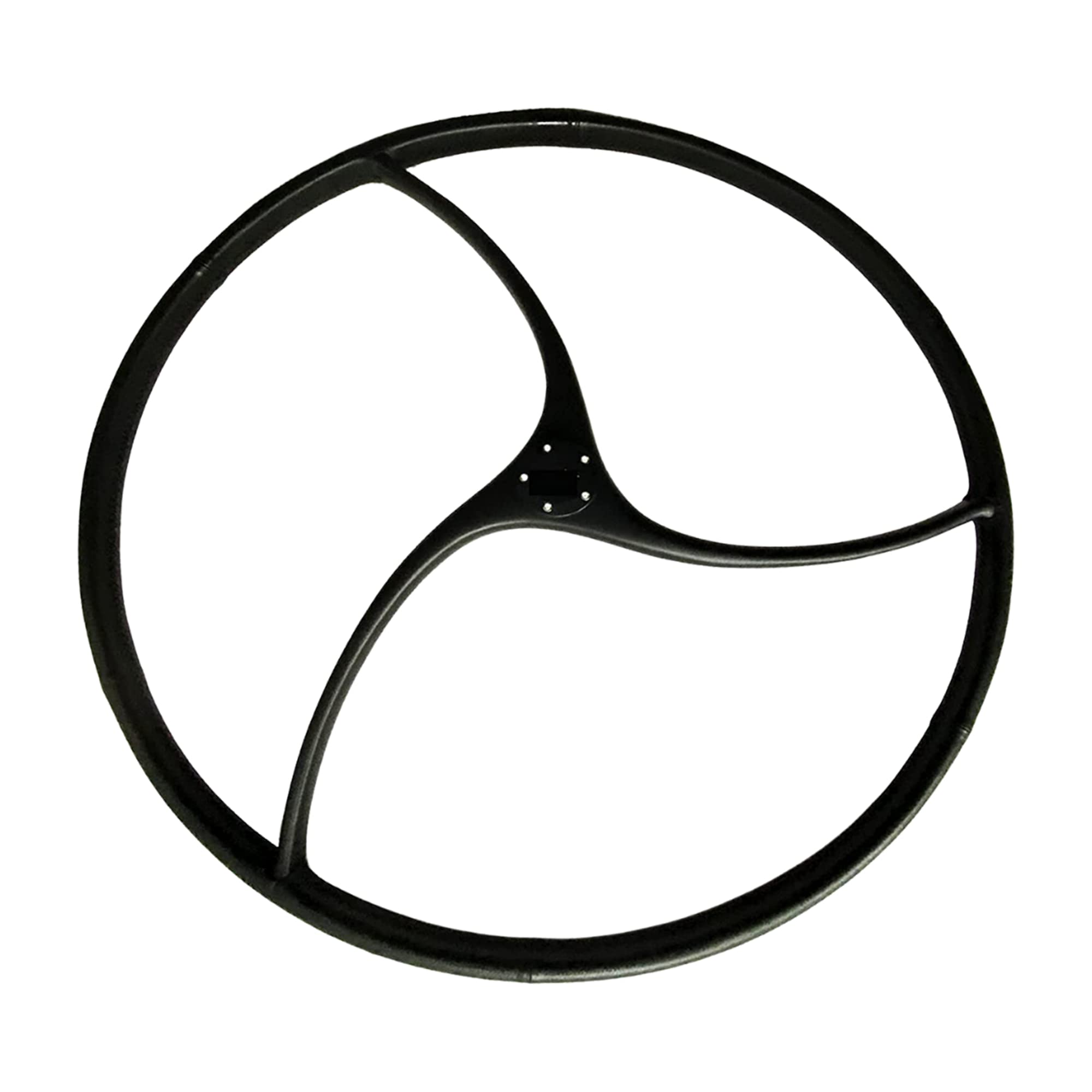 MARINE CITY Wavy-Style 3-Spoke Carbon Steering Wheel, 925mm Diameter, for Marines, Boats, Yachts, Kayaks (Pack of 1)