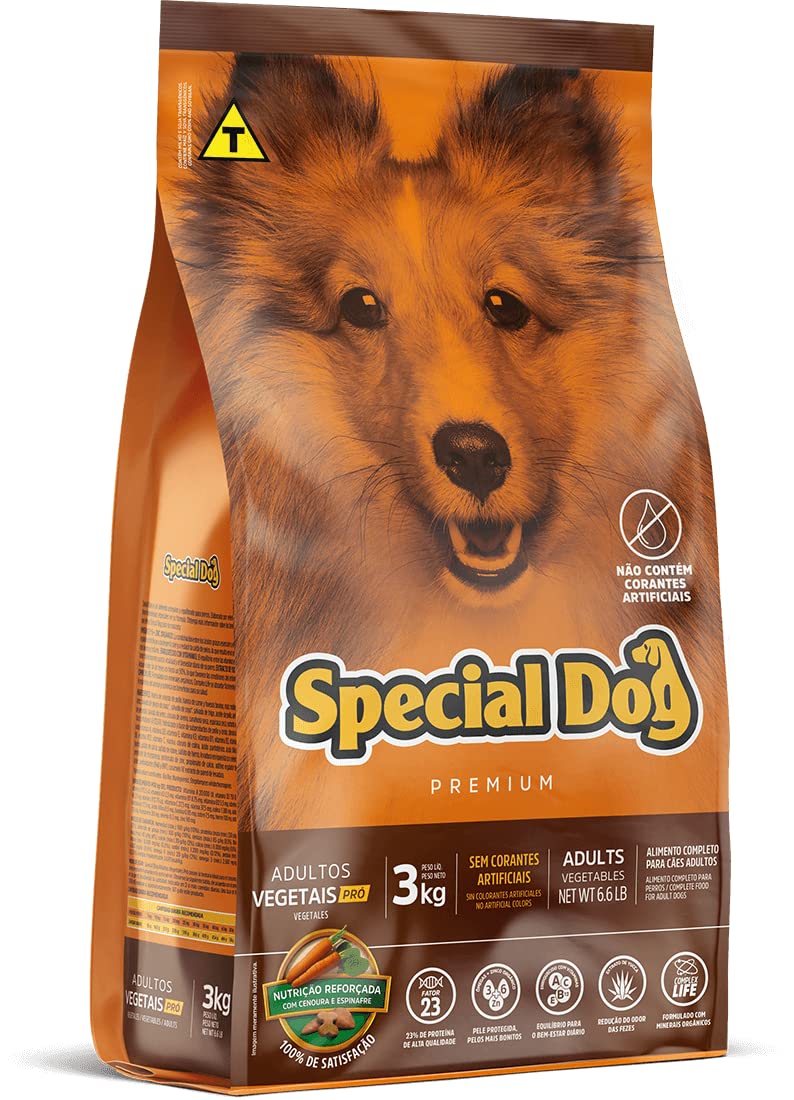 Ração Special Dog Premium Vegetais Pró Adultos 3Kg | Amazon.com.br