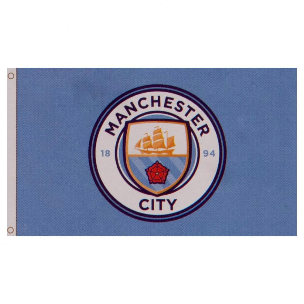 Drapeau Officiel Manchester City FC 1,5 x 0,9 m