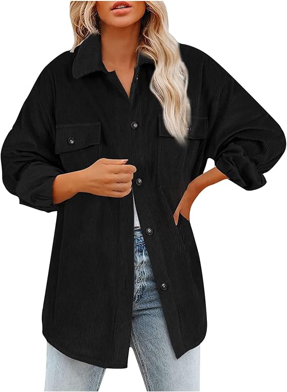 Womens Lightweight Shacket Jacket 