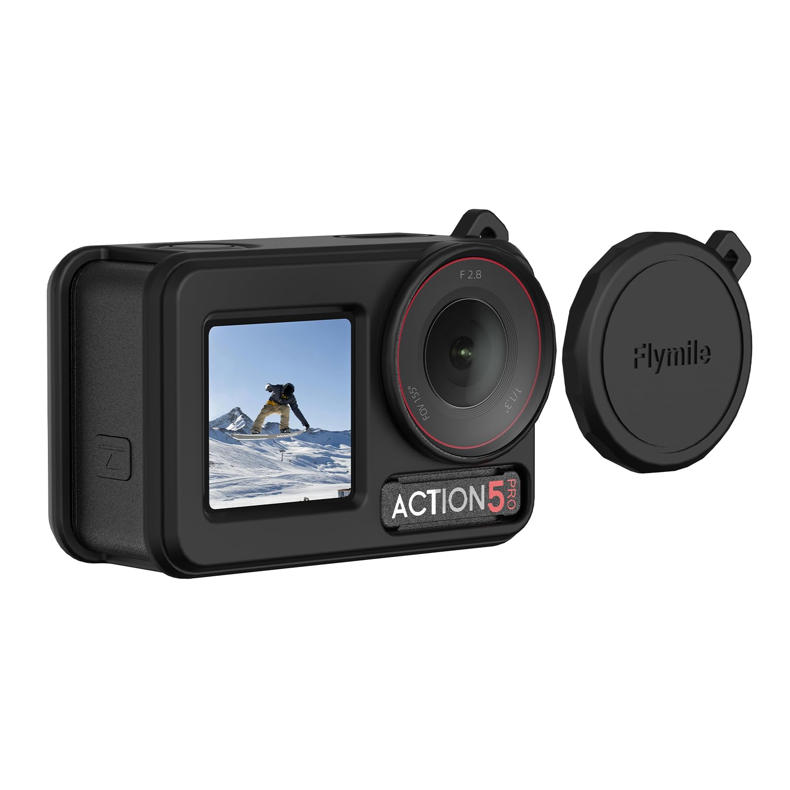 Do Dji Osmo Action 5 Pro silikonowe etui sportowe na obiektyw aparatu obudowa ochronna akcesoria do aparatu sportowego (czarny)