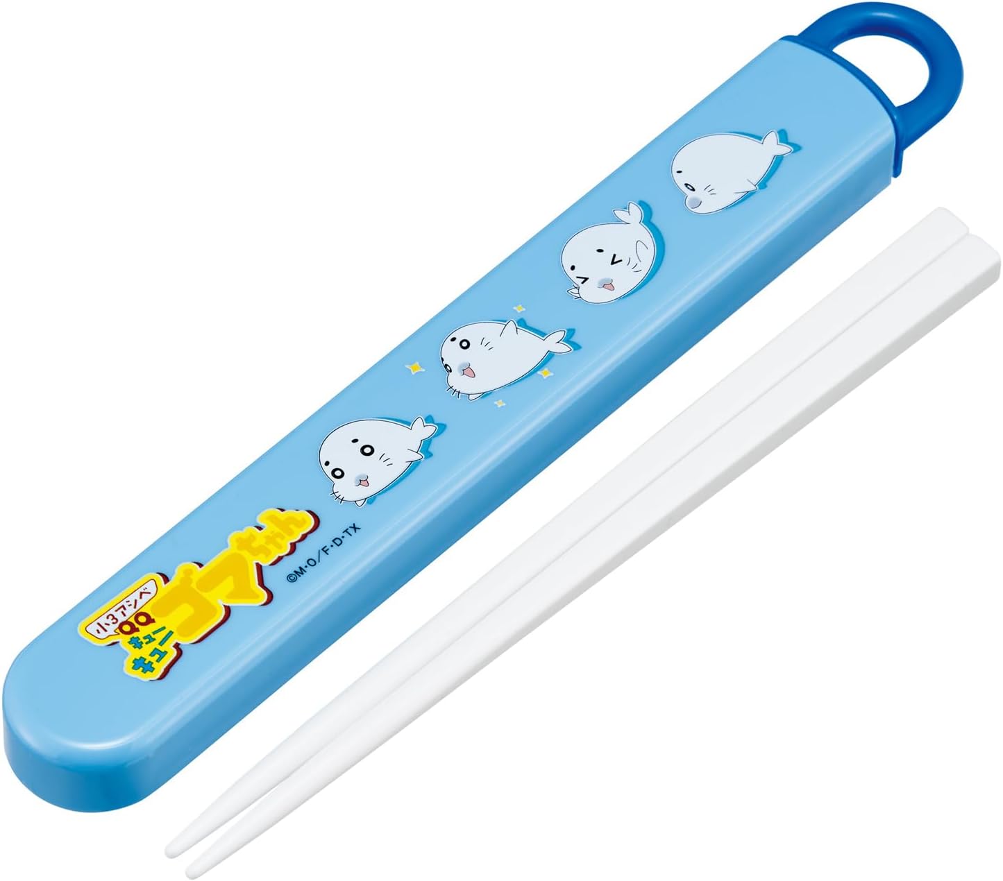 Skater ABS2AM-A Chopsticks & Chopsticks Case Set, For Children, Bento Box, 6.5 inches (16.5 cm), Made in Japan, Dishwasher Safe, Slide-Type, Small 3 Skewers, QQ Sesama-chan, Boys & Girls