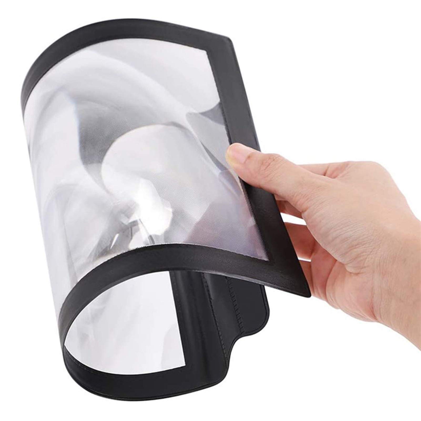 Loupe portative à Cadre Noir en PVC Pliable et résistante aux Chutes A4, Lecture Portable, Ultra-Mince, 3X, Carte Pleine Page Wisdom